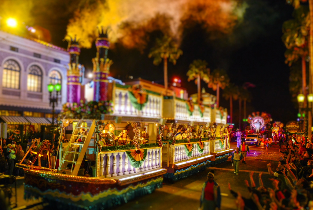 Catch beads by the handful at Universal Orlando's Mardi Gras