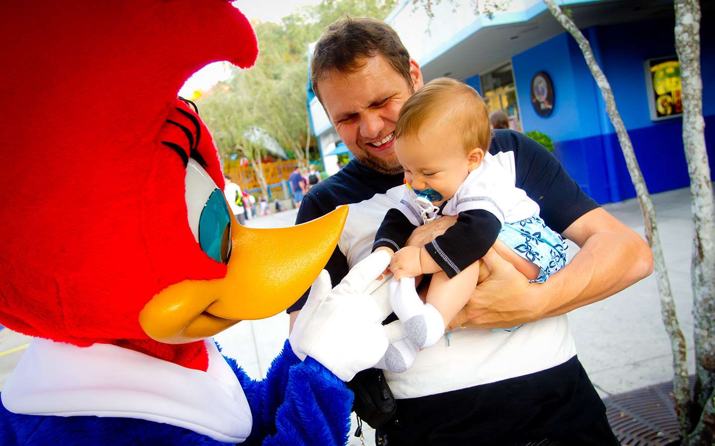 Meet fun characters like Woody Woodpecker at Universal Orlando Resort