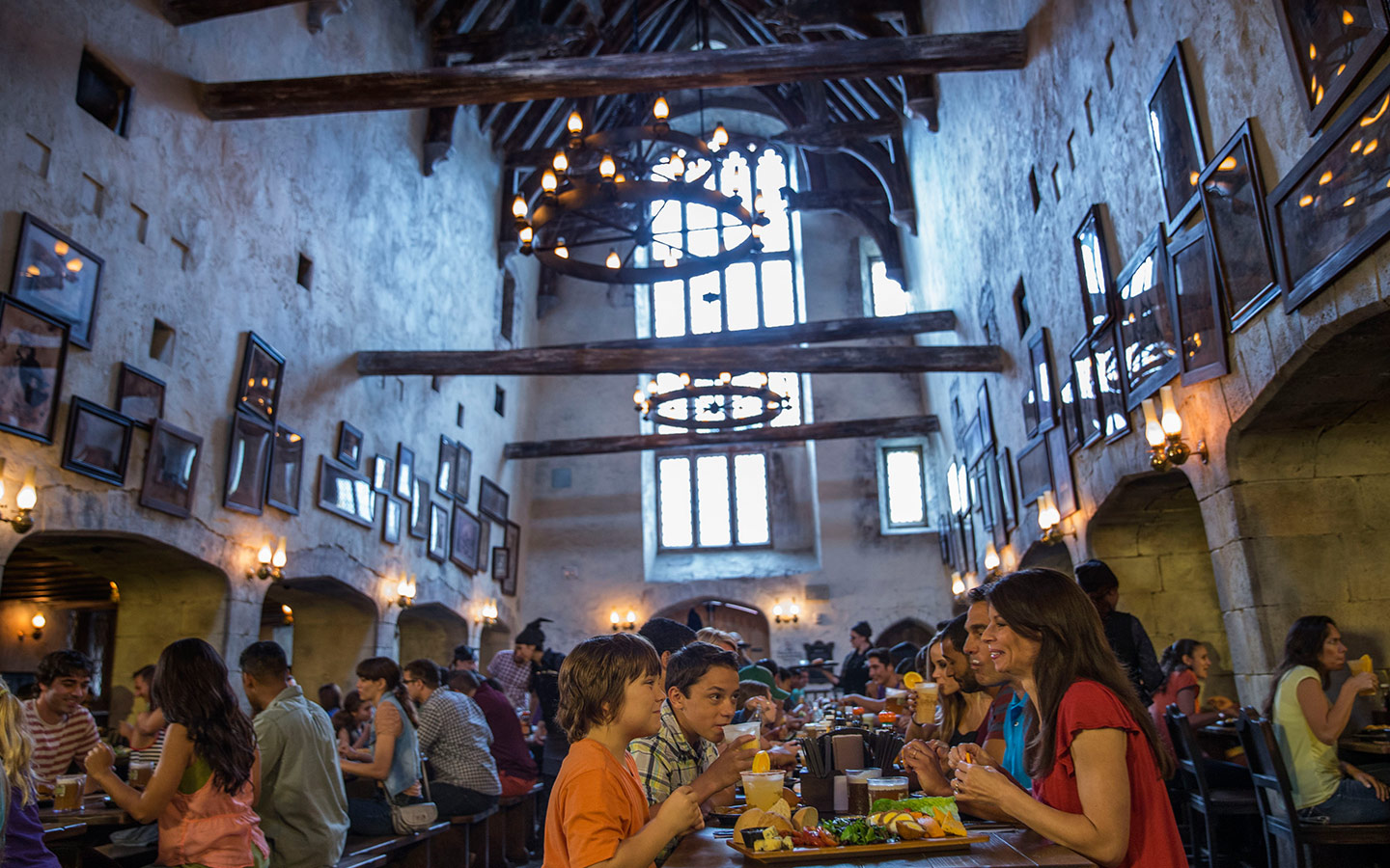 Enjoy a glass of Butterbeer at The Leaky Cauldron at The Wizarding World of Harry Potter - Diagon Alley