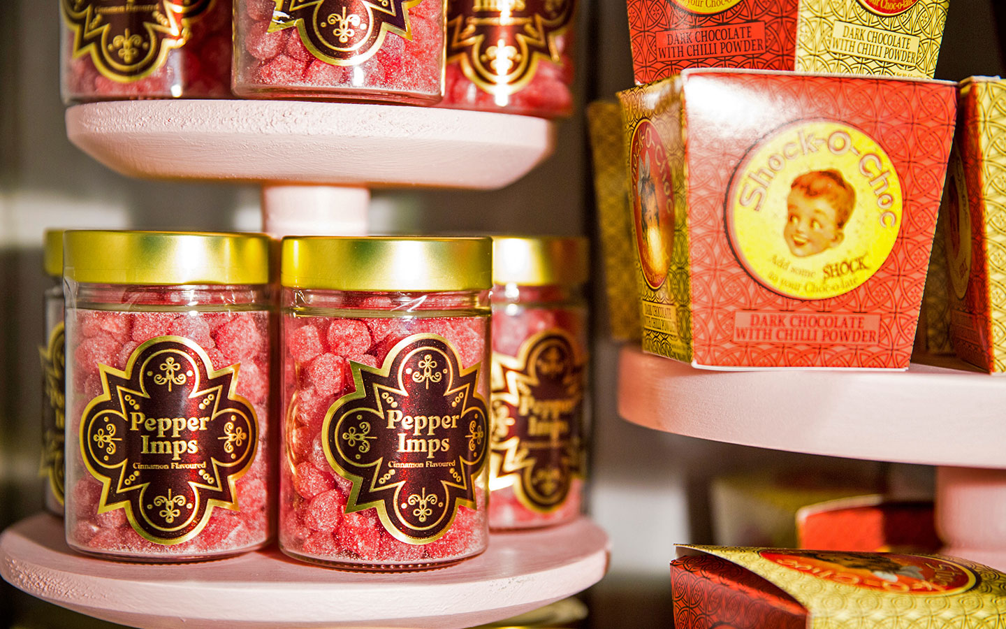 Grab some Pepper Imps at Sugarplum's sweet shop now open in The Wizarding World of Harry Potter - Diagon Alley
