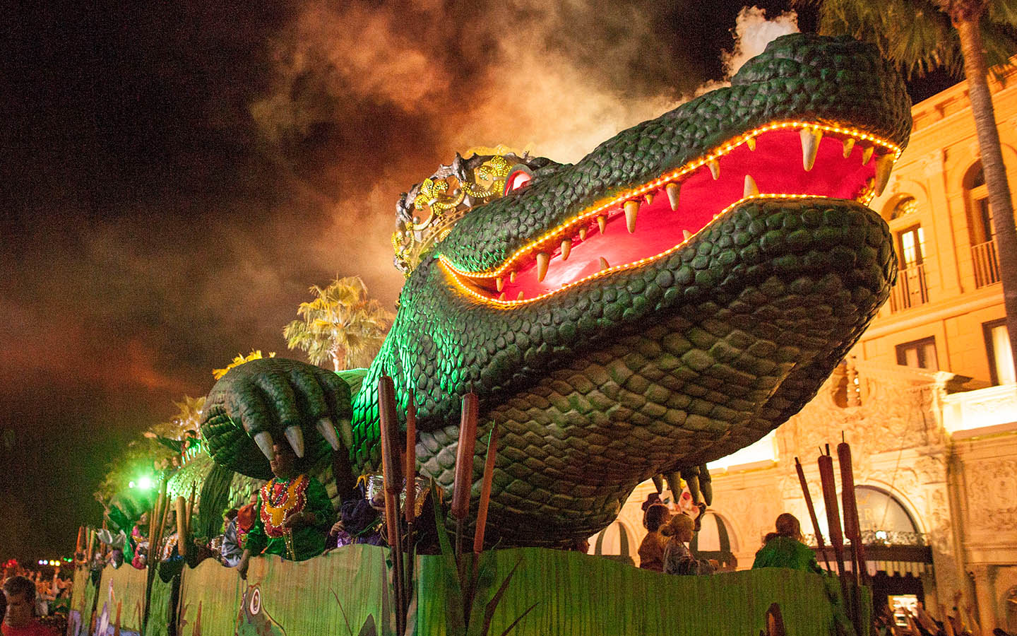 The King Gator float is one of the iconic floats from Universal Orlando's Mardi Gras celebration.