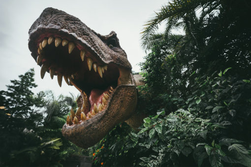 Come face to face with a terrifying T-Rex in Jurassic Park at Universal Orlando Resort