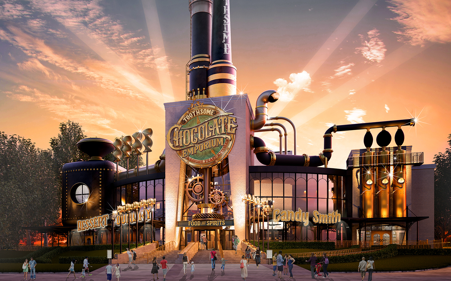 Discover the story behind Universal CityWalk's newest original concept - The Toothsome Chocolate Emporium & Savory Feast Kitchen