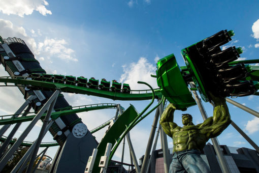 The Incredible Hulk Coaster Marquee