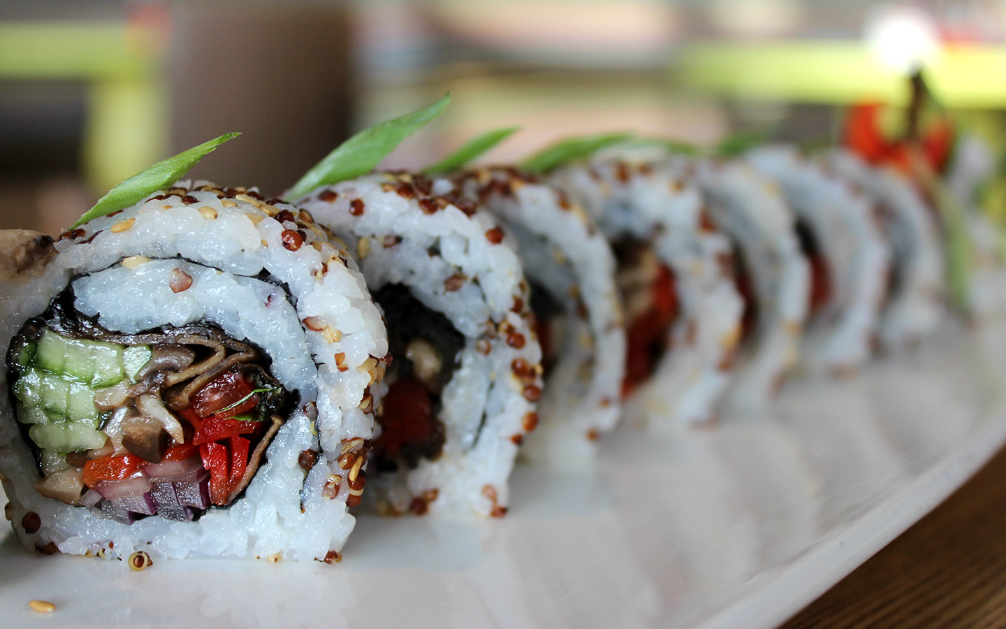 The Tree Hugger roll from The Cowfish in Universal CityWalk.