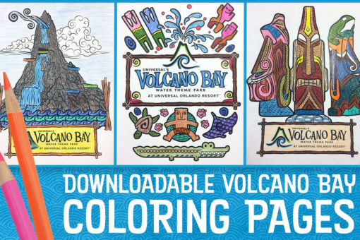 Universal's Volcano Bay Coloring Pages