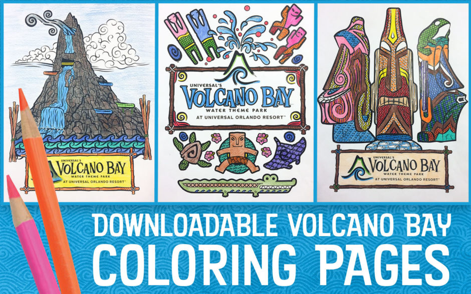 Universal's Volcano Bay Coloring Pages