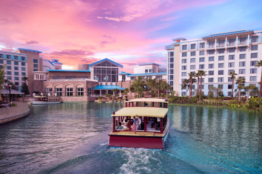 Enjoy an island escape at Loews Sapphire Falls Resort at Universal Orlando.