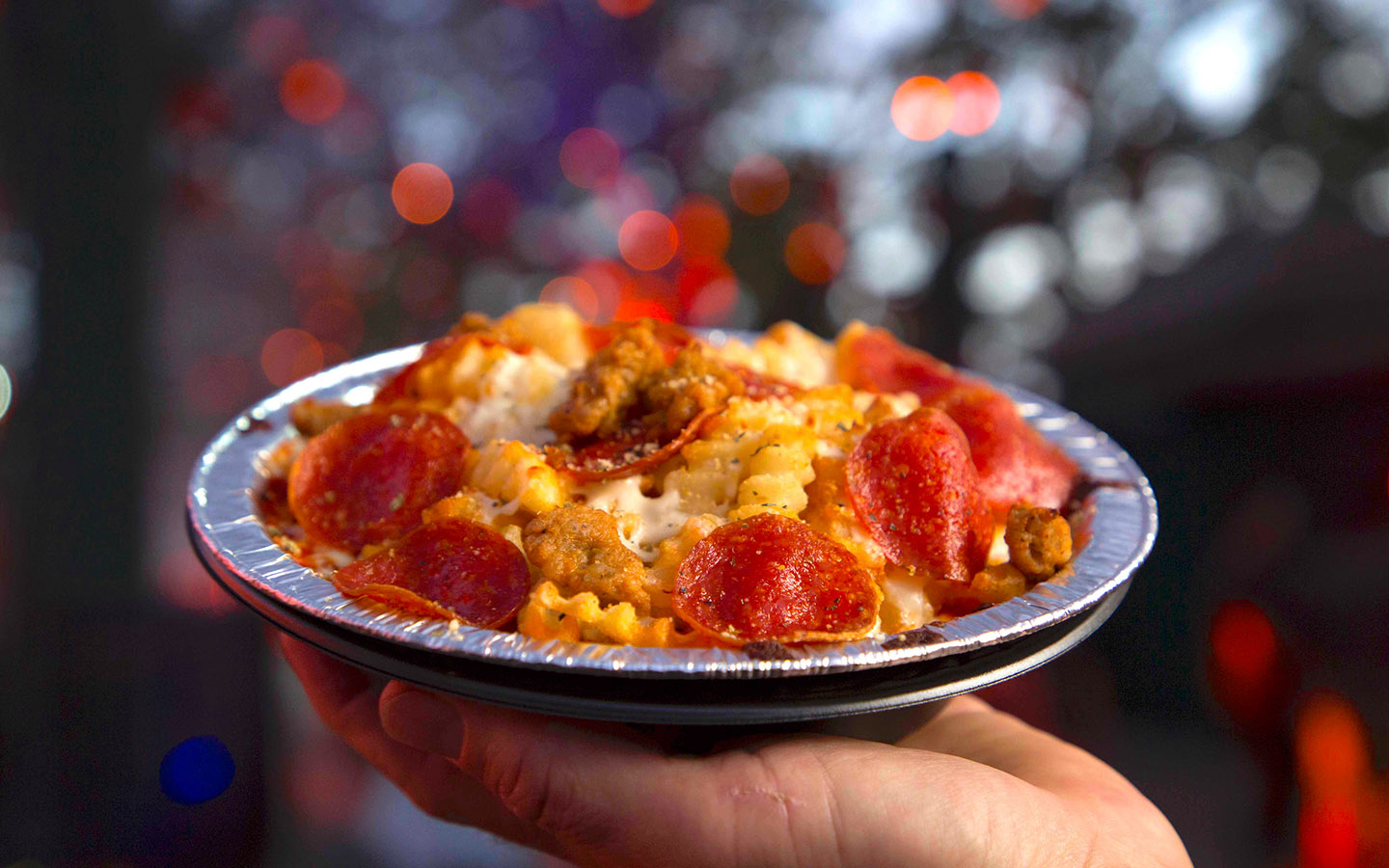 Pizza Fries at Halloween Horror Nights 2017.