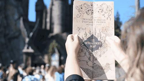 The Marauder's Map from The Wizarding World of Harry Potter