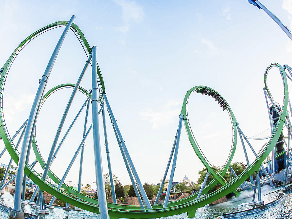 The Incredible Hulk Coaster at Universal's Islands of Adventure