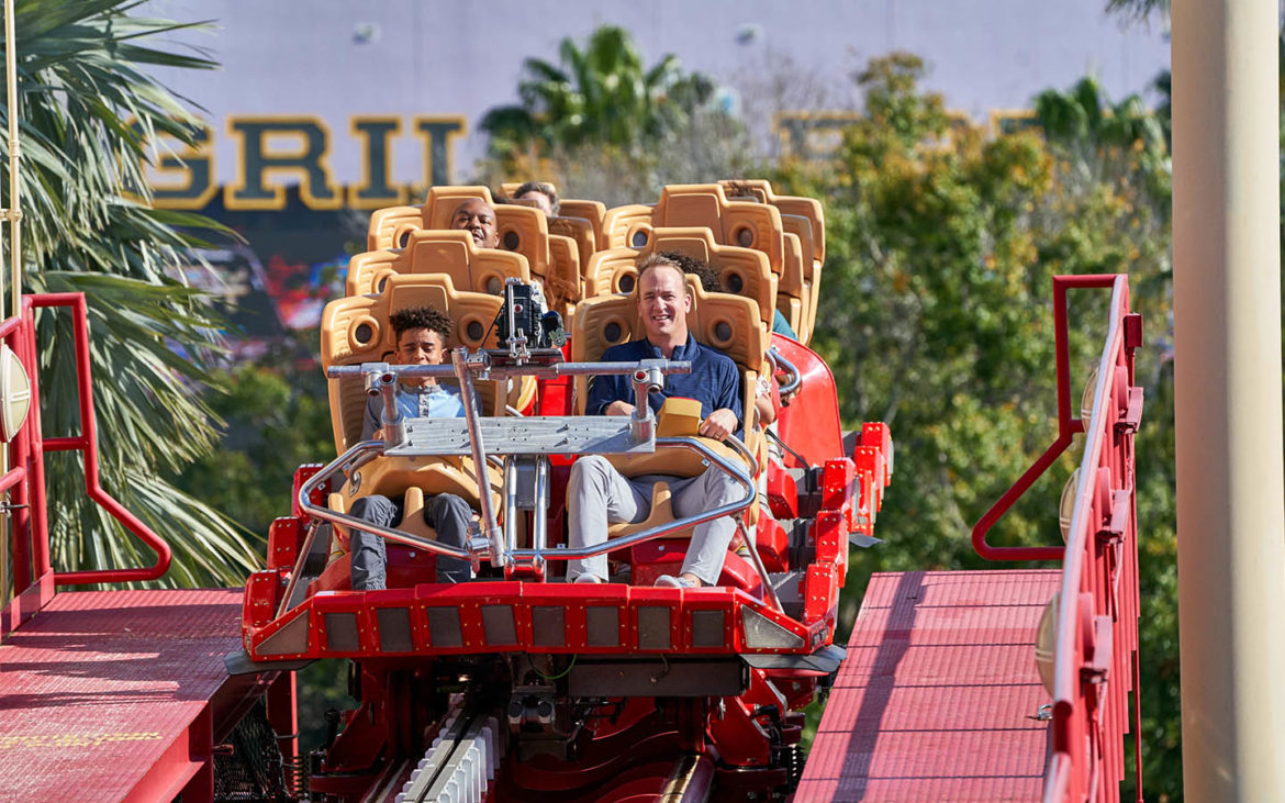 Behind the Scenes with Peyton Manning - Hollywood Rip Ride Rockit