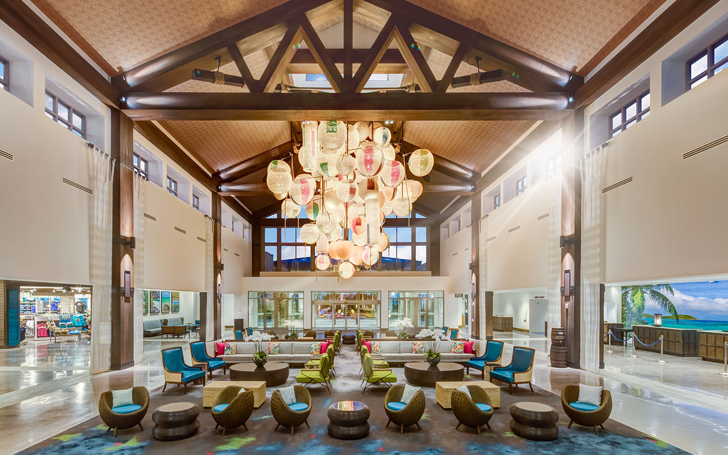 Lobby at Loews Sapphire Falls Resort