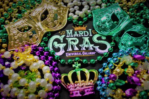 Mardi Gras Merchandise - Face Masks Crown Beads and Logo Tee