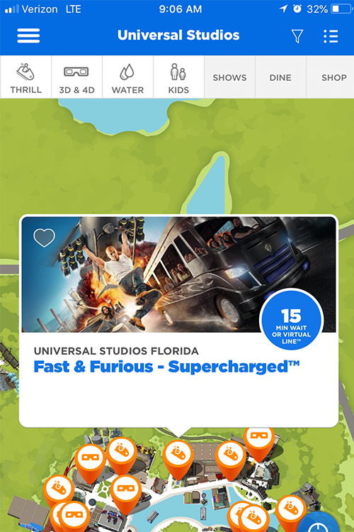 Fast & Furious - Supercharged Mobile App Attraction Page