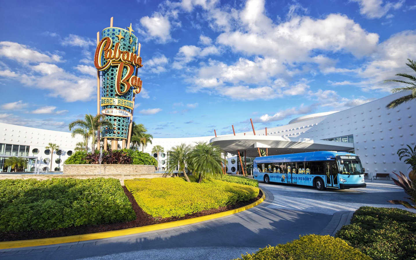 theme park bus stop walkway cabana bay universal orlando-2