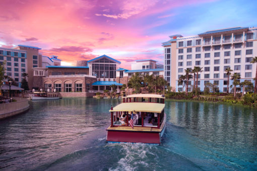 Complimentary Water Taxi from Loews Sapphire Falls Resort