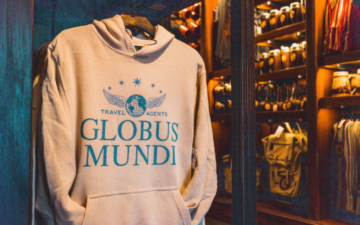 Sweatshirt on display at Globus Mundi Store