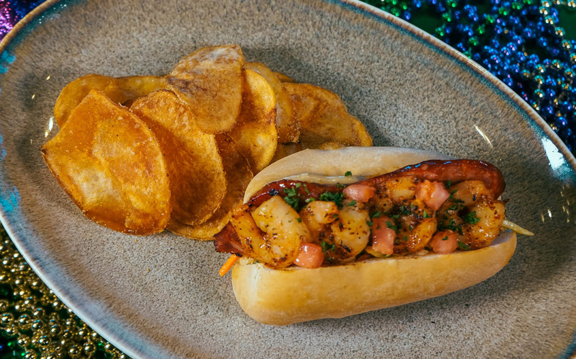 Universal's Mardi Gras Food - Shrimp and Andouille Sausage Po Boy