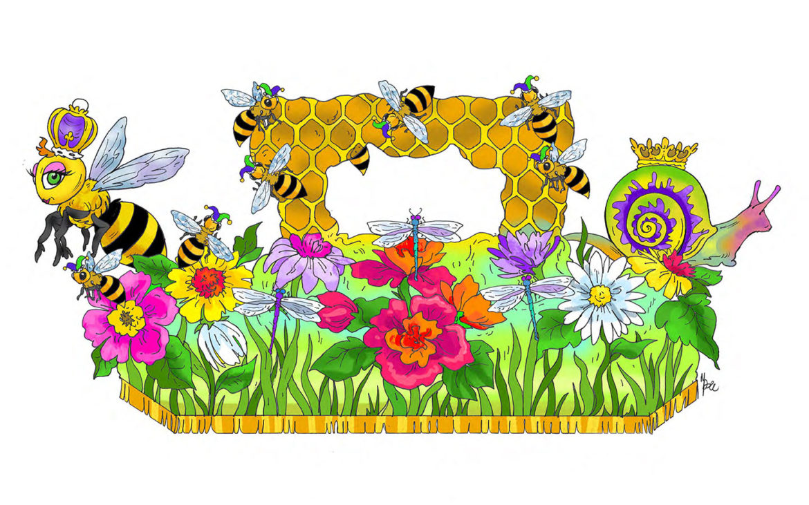 Universal's Mardi Gras - Insect Parade Float Rendering