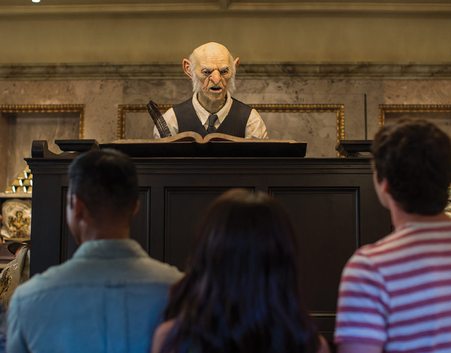 Gringotts Goblin Money Exchange in The Wizarding World of Harry Potter