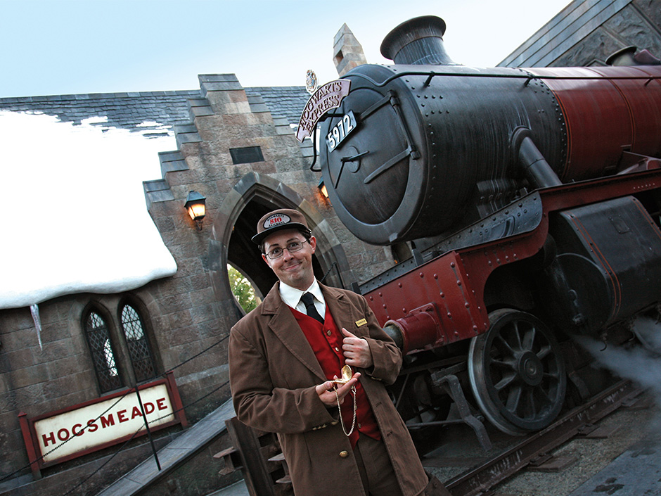 Hogwarts Train Conductor in The Wizarding World of Harry Potter