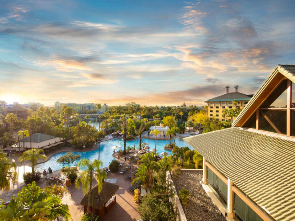 The pool at Loews Royal Pacific Resort.