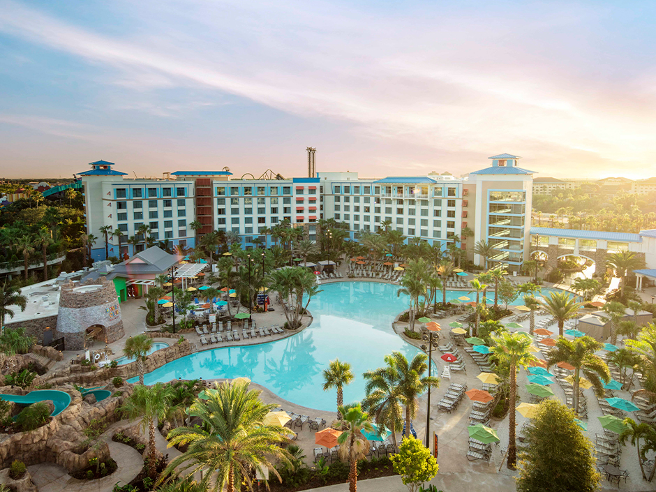 The pool at Loews Sapphire Falls Resort.