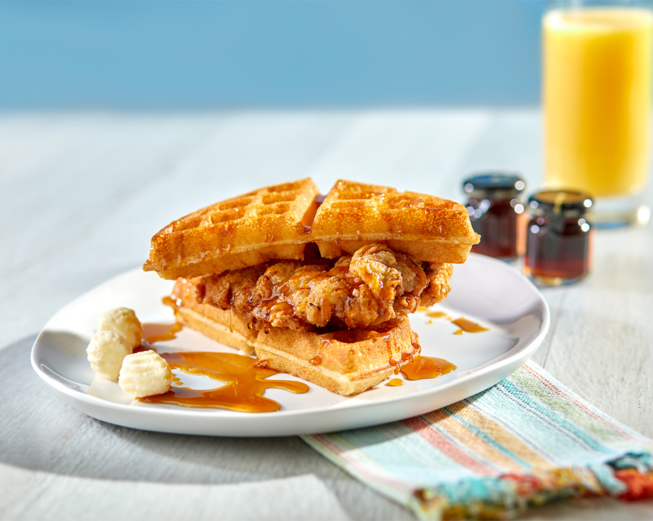 Chicken and Waffles - Dockside Inn and Suites