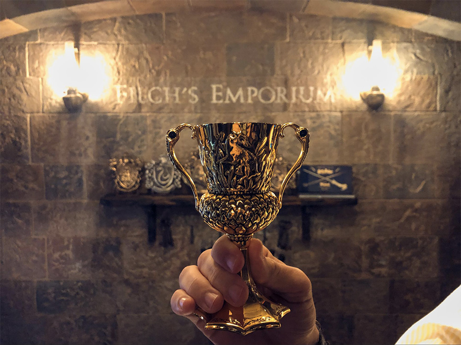 Hufflepuff Cup in Filch's Emporium of Confiscated Goods