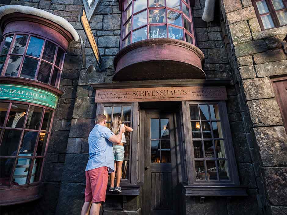 Shop Windows in The Wizarding World of Harry Potter