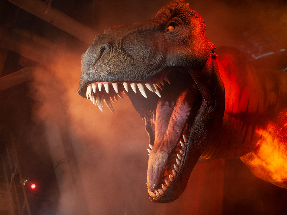 T. rex in Jurassic Park River Adventure