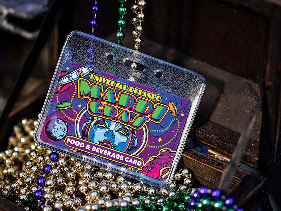 Gift Card Mardi Gras Beads
