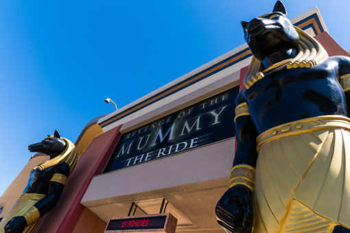 Outside of Ride Revenge of The Mummy Universal Studios Hollywood