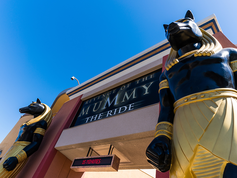 Outside of Ride Revenge of The Mummy Universal Studios Hollywood