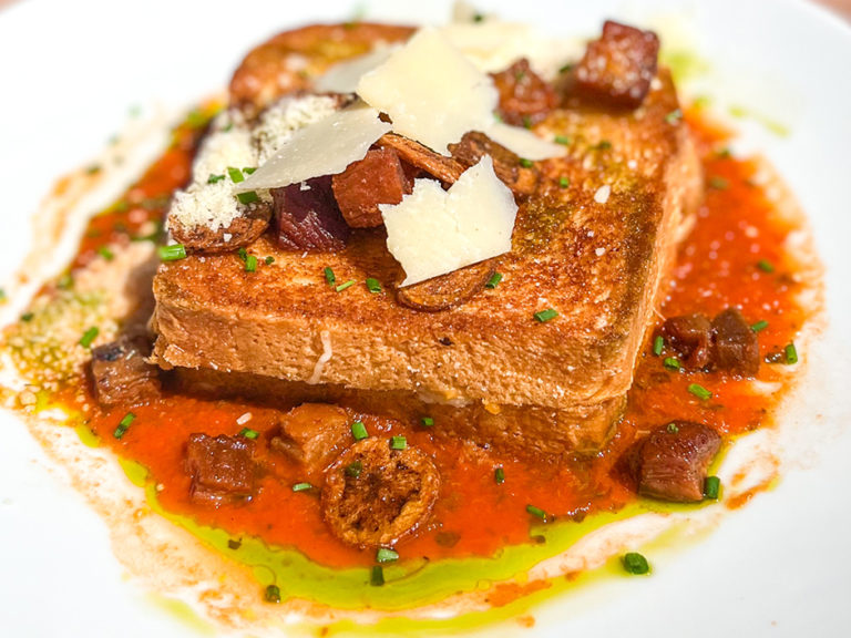 RECIPE Fork, Knife and Spoon Grilled Cheese from Mythos Restaurant at