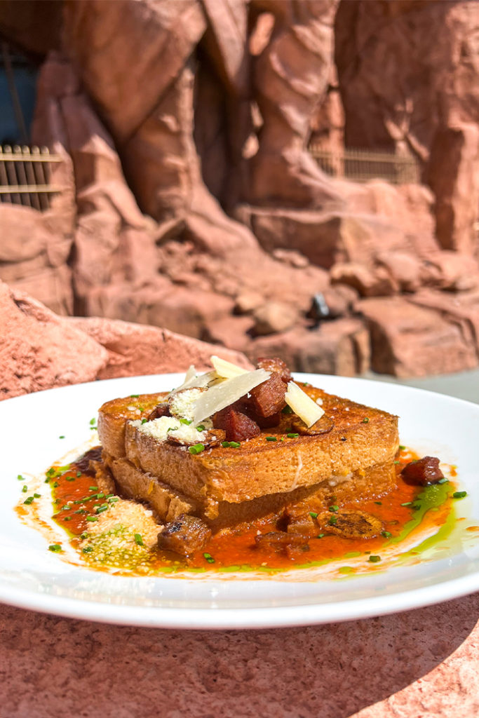 Grilled Cheese Outside Mythos Restaurant