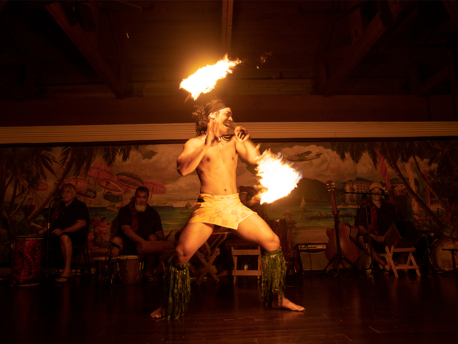 Fire Dancer at Luau