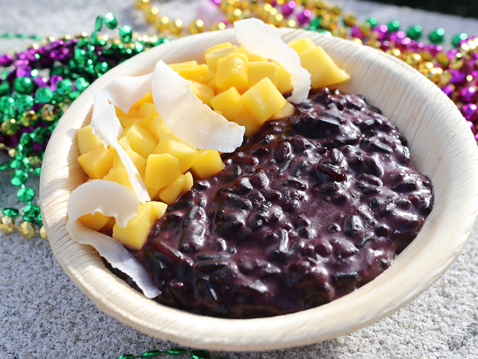 Indonesian Purple Rice with mango and coconut Mardi Gras 2023 Universal Mardi Gras 2023