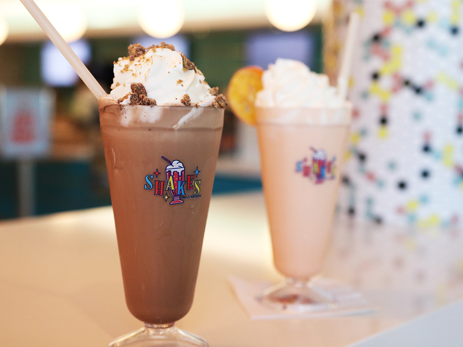 Two spiked shakes at Shakes and Malt Shoppe CBBR
