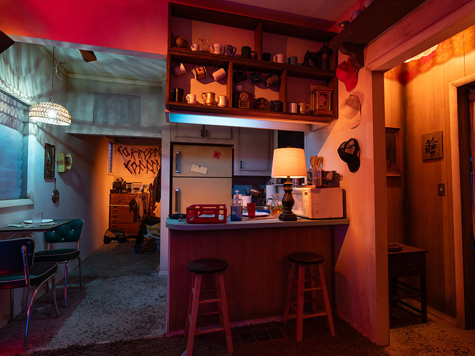 Inside of the Stranger Things house at Halloween Horror Nights