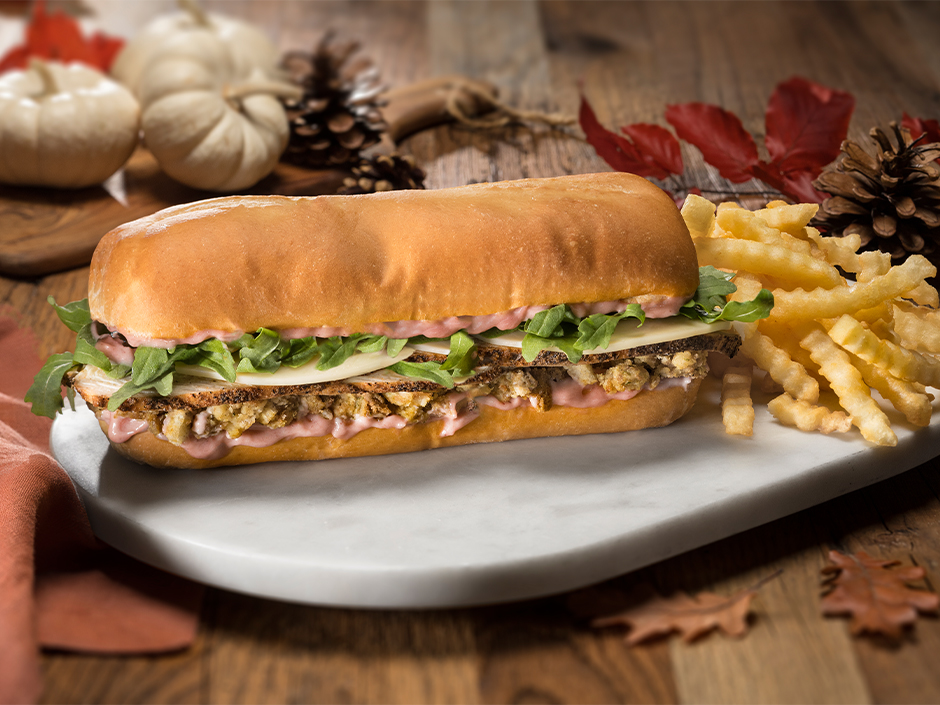 The slow-roasted turkey sandwich, a limited-time holiday offer at Universal Studios Hollywood.