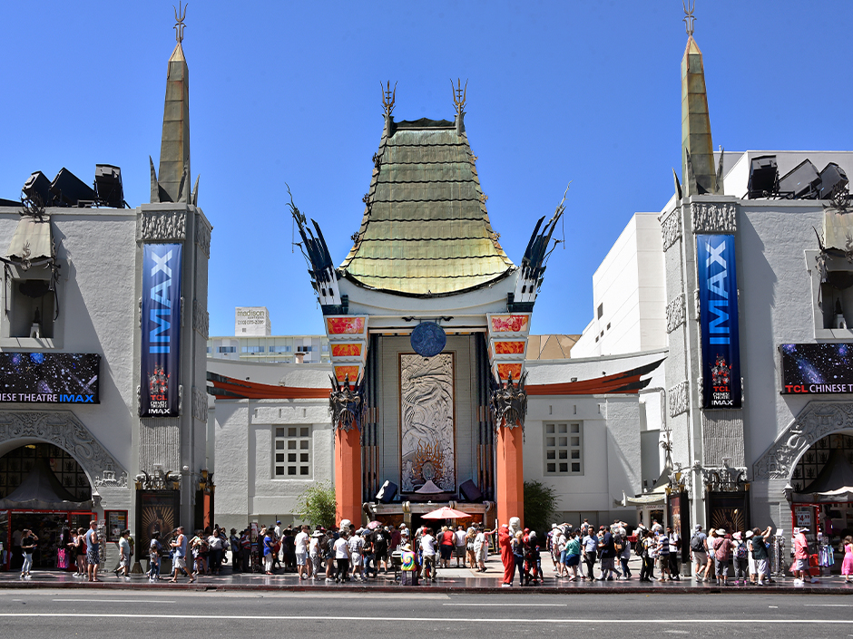 Chinese theater street-view in L.A.