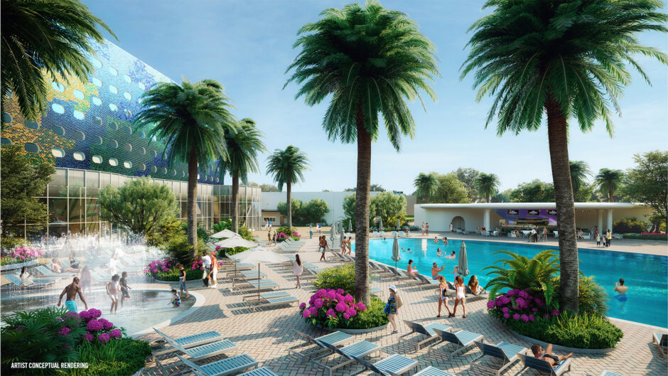 Artist Rendering of the pool at new hotel