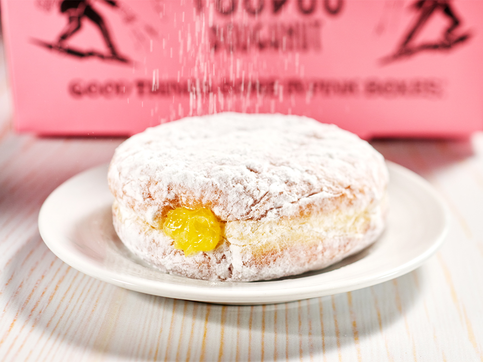 Lemon Kiss Doughnut from Voodoo Doughnut