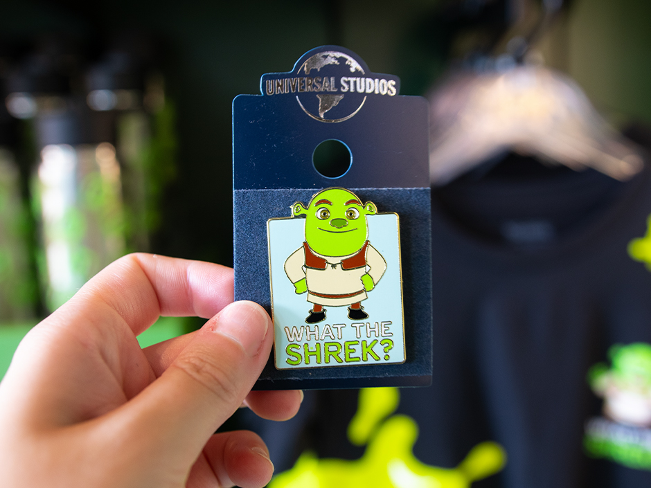 A Shrek collectible pin