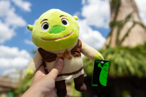 A Shrek plush doll