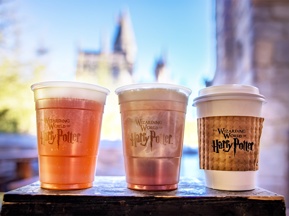 Frozen, Cold and Hot Butterbeer at the Wizarding World of Harry Potter.