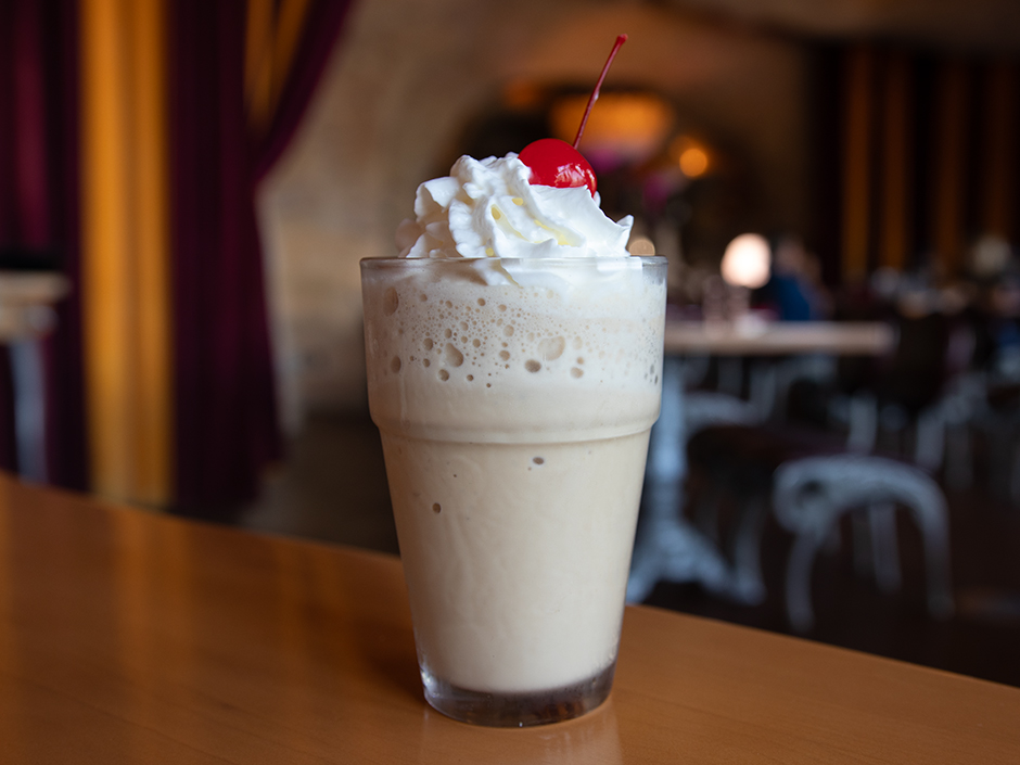 Espresso milkshake from Mythos Restaurant