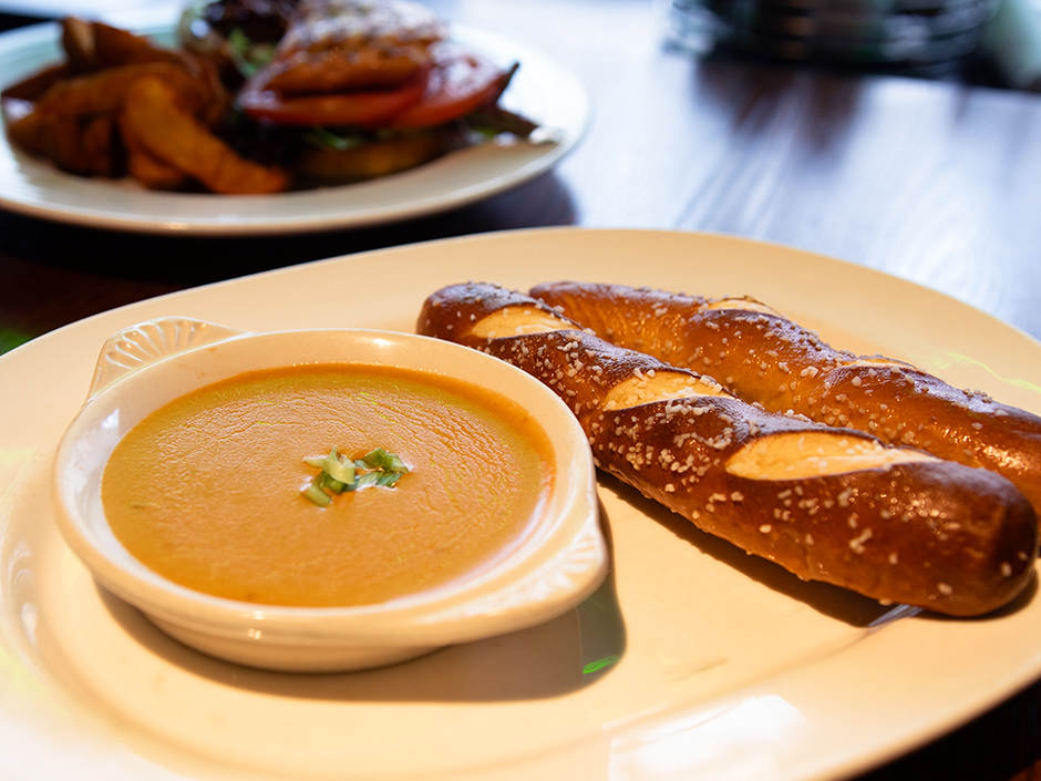 Pretzels and warm cheese from Finnegan's in Universal Studios Florida